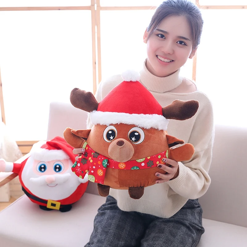 25-40CM Cute Christmas Series Doll Santa Claus Elk Plush Toys Christmas Decor Dolls Stuffed Soft for Kids Xmas Gift Decor Props