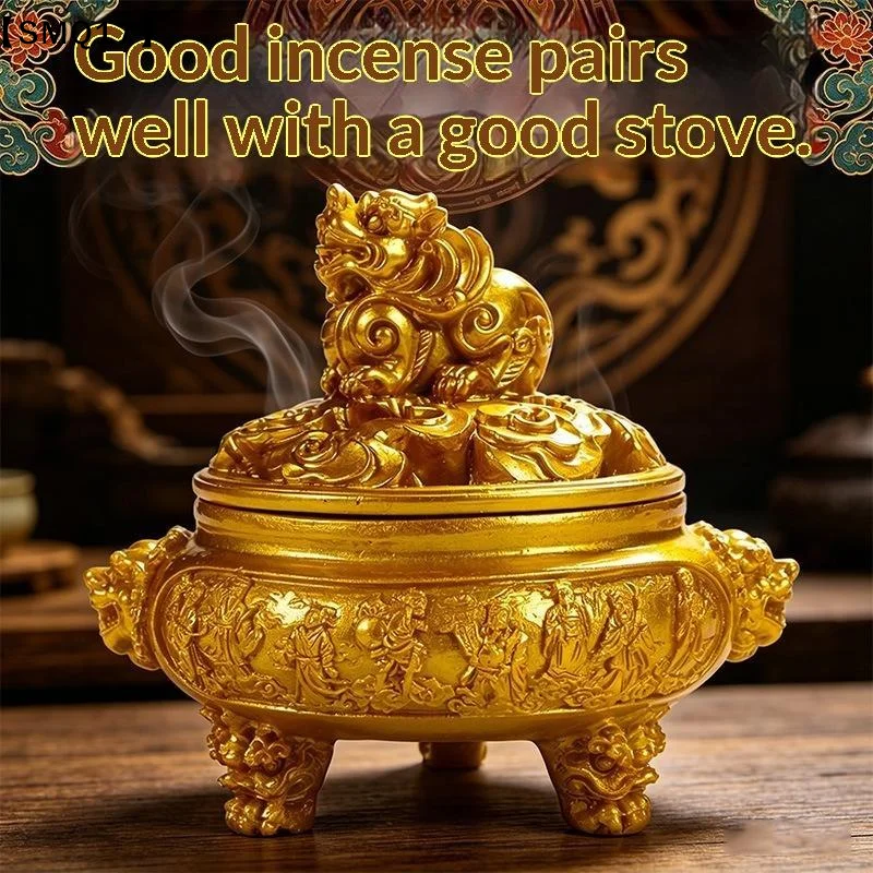 Home Fragrance Powder - Incense Burner Alloy Hollow Incense Holder