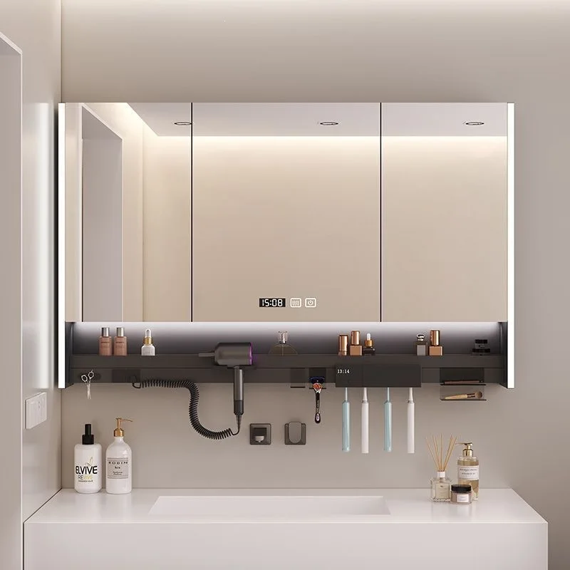 Smart bathroom mirror Multifunctional mirror cabinet Toothbrush Disinfection laminate Hair dryer
