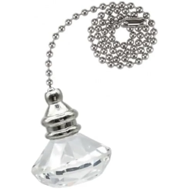 Ceiling Fan Pull Chain Set, 2 Pcs Pull Chain Extension Fan Pull Chain Pendant 12 Inch Ceiling Fan Chain Extender， with B