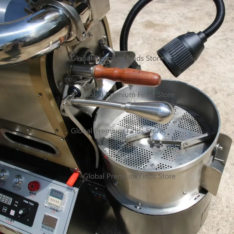 600g Capacity G-as Coffee Roaster High Temp Uniform Roasting Equipment for Home & Shop Custom Flavor Coffee Bean Roasting