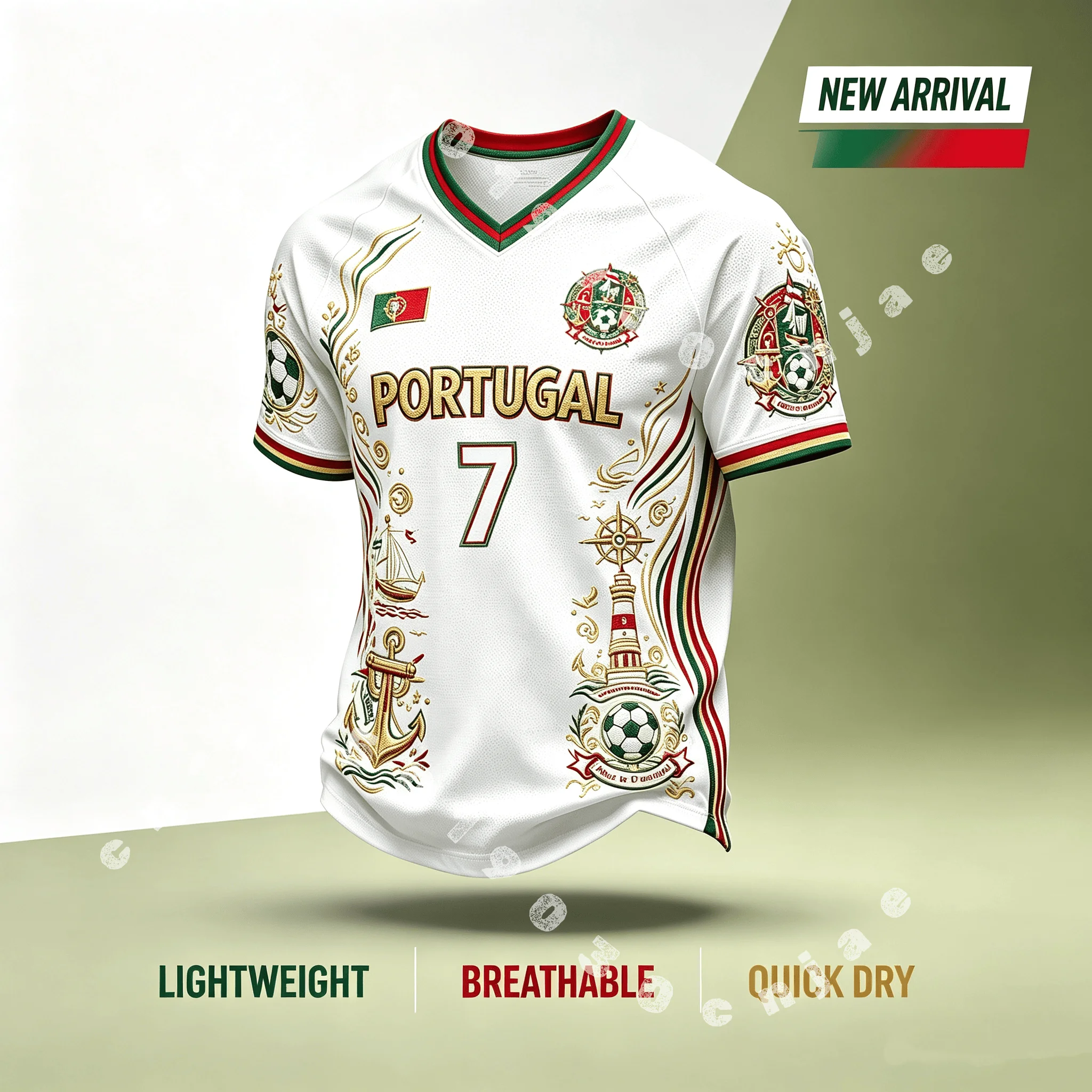 26 Nouveaux maillots de football pour hommes du Portugal imprimés en 3D, adaptés à un usage quotidien et à l'entraînement, sweat-shirt à séchage rapide, mode Y2K