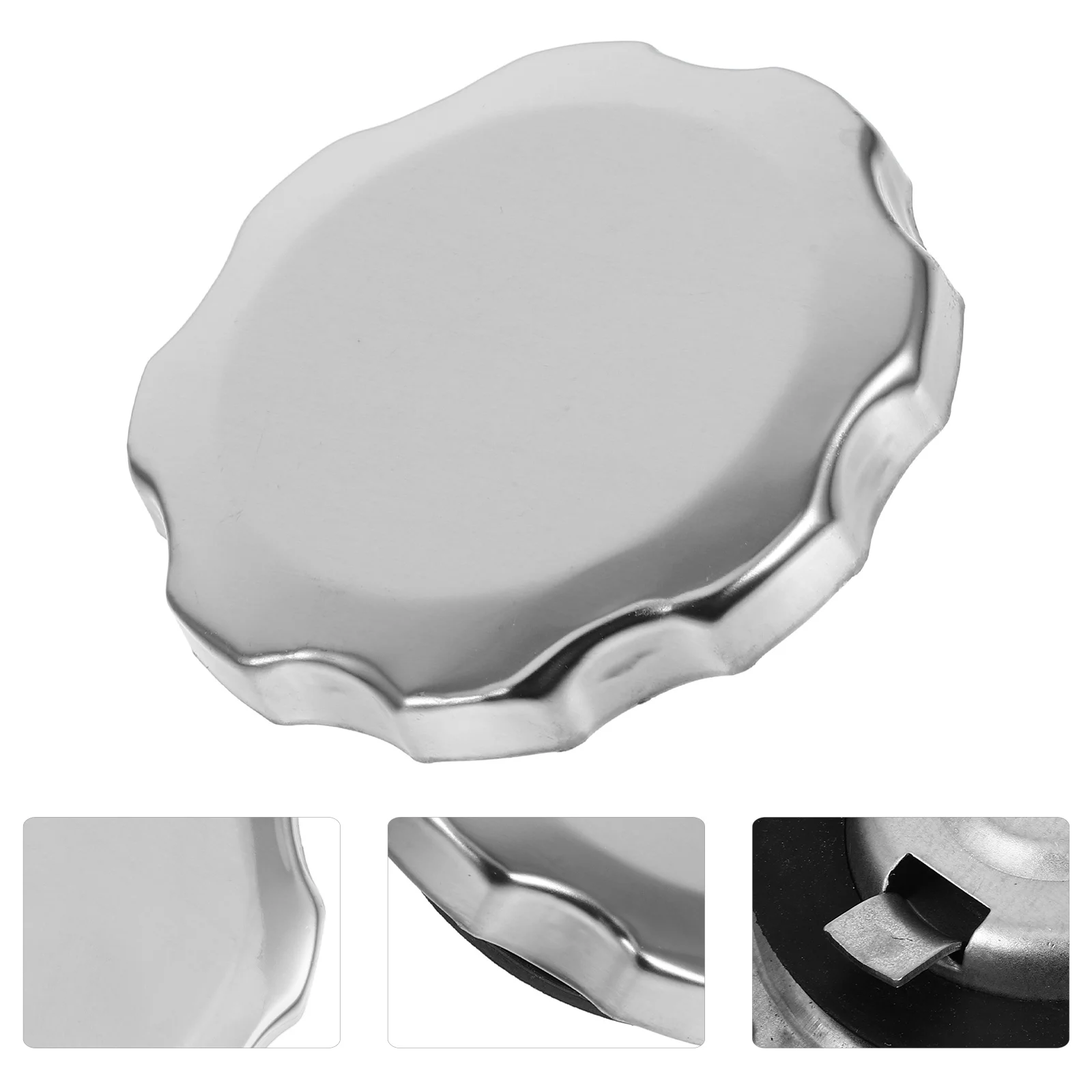

3Pcs Fuel Caps Universal Replacement Leakproof for Mini Bikes Dirt Bikes Generators Gas Tank Caps Durable Silver