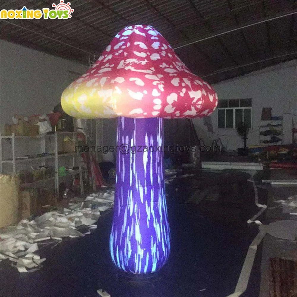 

Large LED Light Inflatable Simulation Mushroom Balloon For Outdoor Stage Wedding Advertising Decoration Event