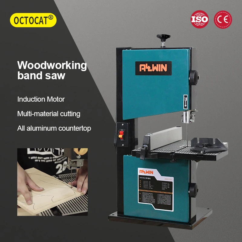 8-inch 9-inch band saw machine, wire saw machine, woodworking curved saw table, small household electric saw DIY home