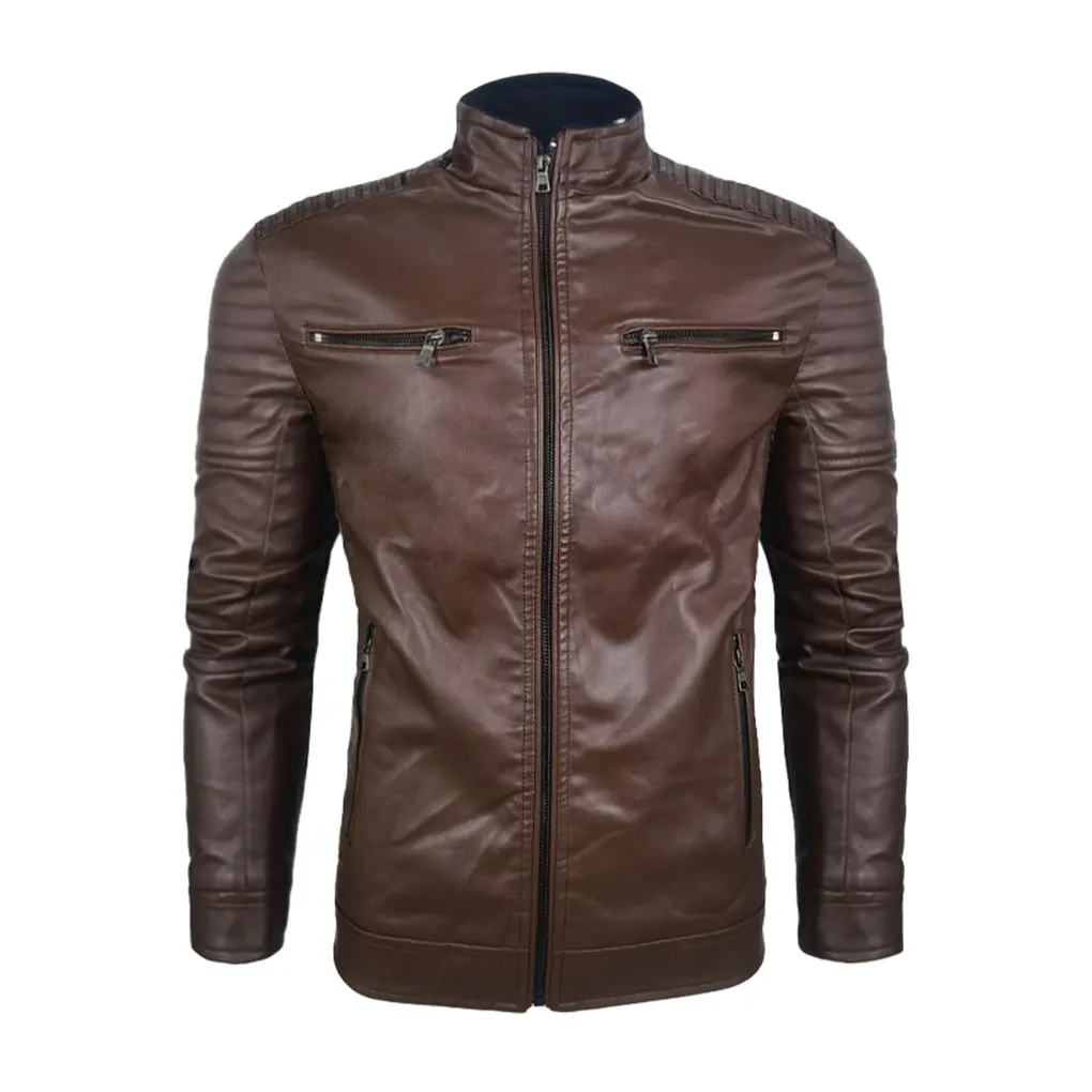 

Choose Comfort And Softness With Men S PU Leather Jacket Nice Gifts Faux Leather Motorcycle Jacket