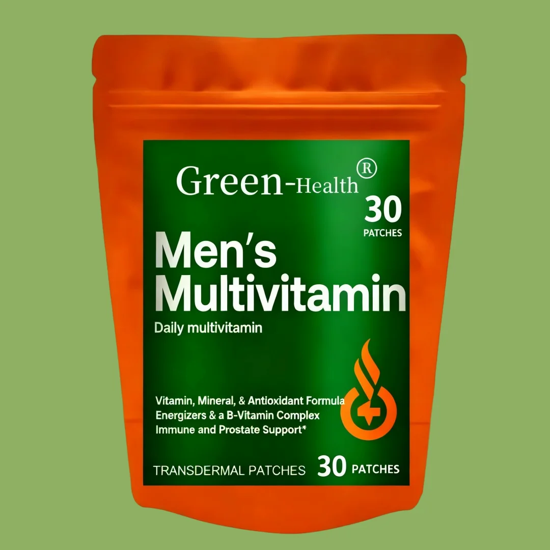 Men’s Energy & Focus Multivitamin – Transdermal Performance Booster Patches, 30 Patches One Month Supply