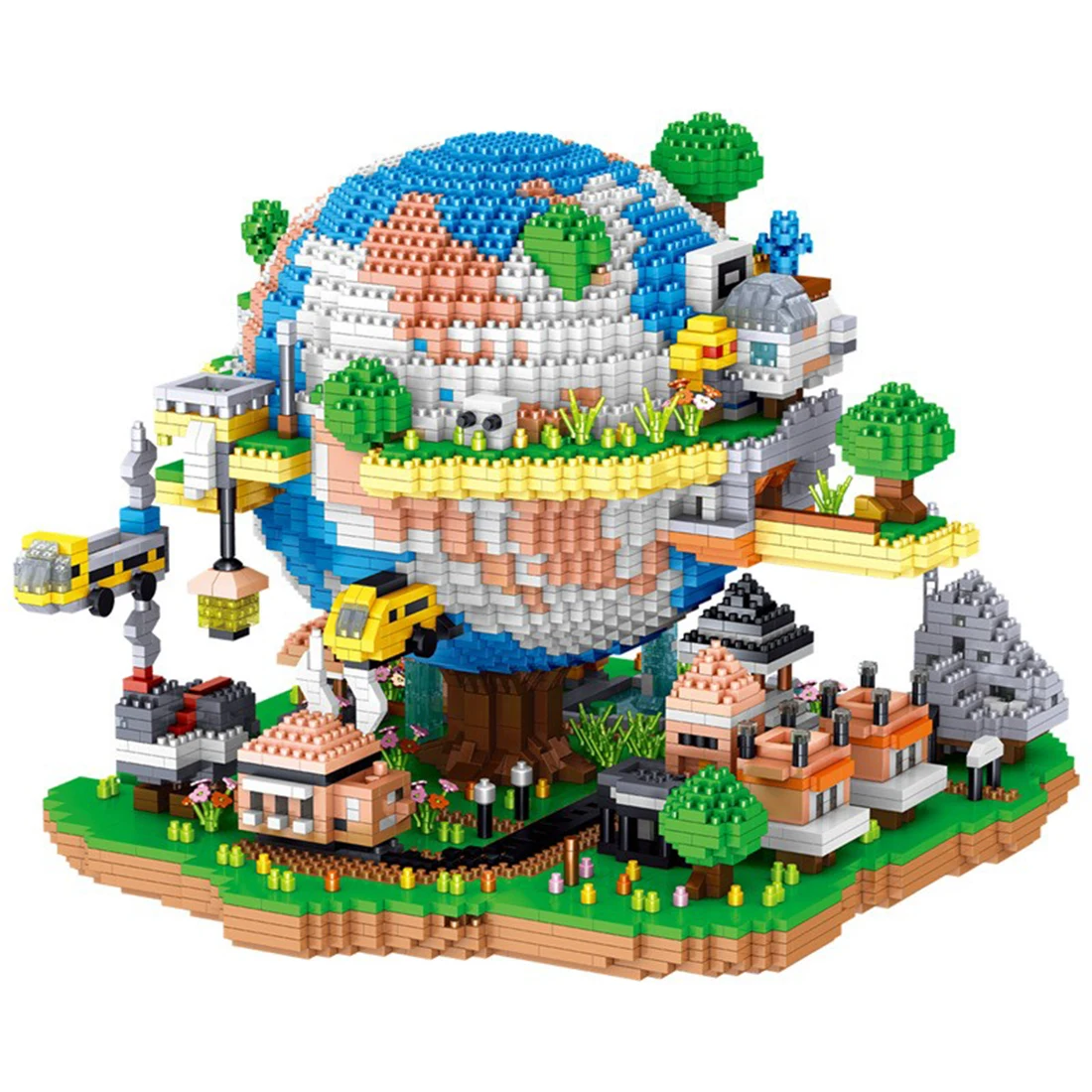 

Global Village Model Building Blocks Fantasy Space Living Environment LZ8302 Model Diamond Block Puzzle Toys For Children Gifts