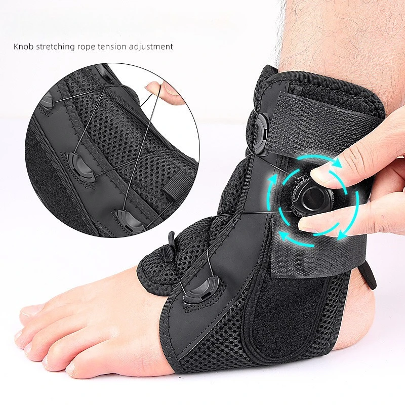 Customizable 1PCS Adjustable Manual Knob Drawstring Design Aluminum Plate Suport Ligament Protection Relief  Ankle Stabilizer