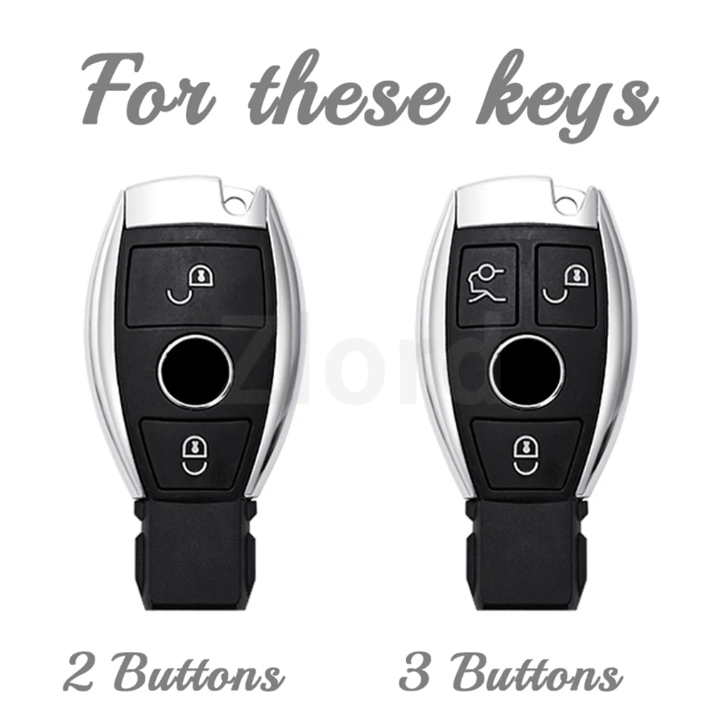 Soft TPU Car Remote Key Case Cover For Mercedes Benz A B G R Class GLA GLK W176 W204 W251 W463 2/3 Buttons Shell Fob Accessories