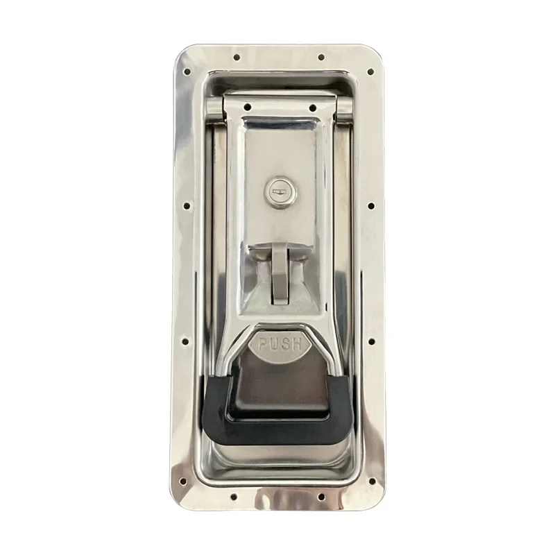 Container lock with 16mm round rod carbon steel galvanized truck door lock concealed embedded refrigerated truck door lock