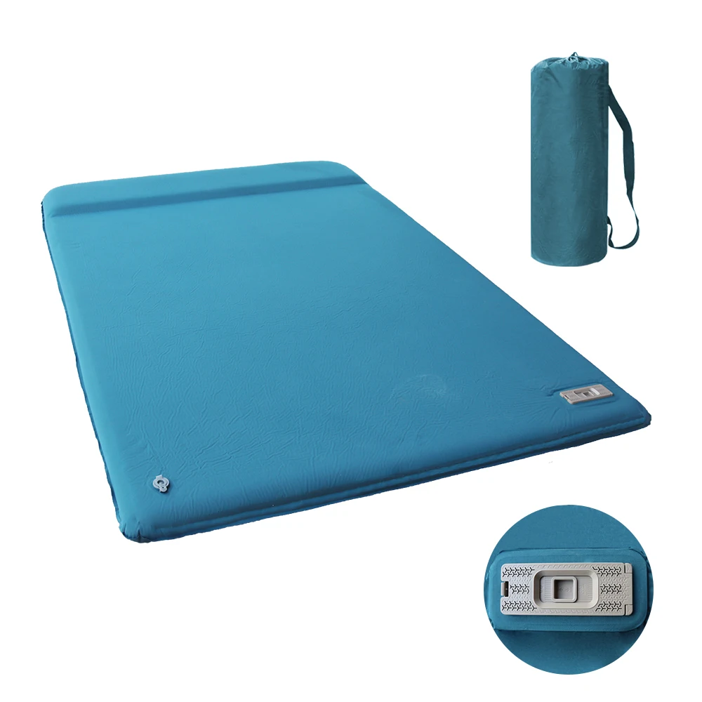 

Double Size Self-Inflating Camping Mattress Electric Air Pump Automatic Inflatable Sleeping Mat Pad Foldable Bed Outdoor Gear