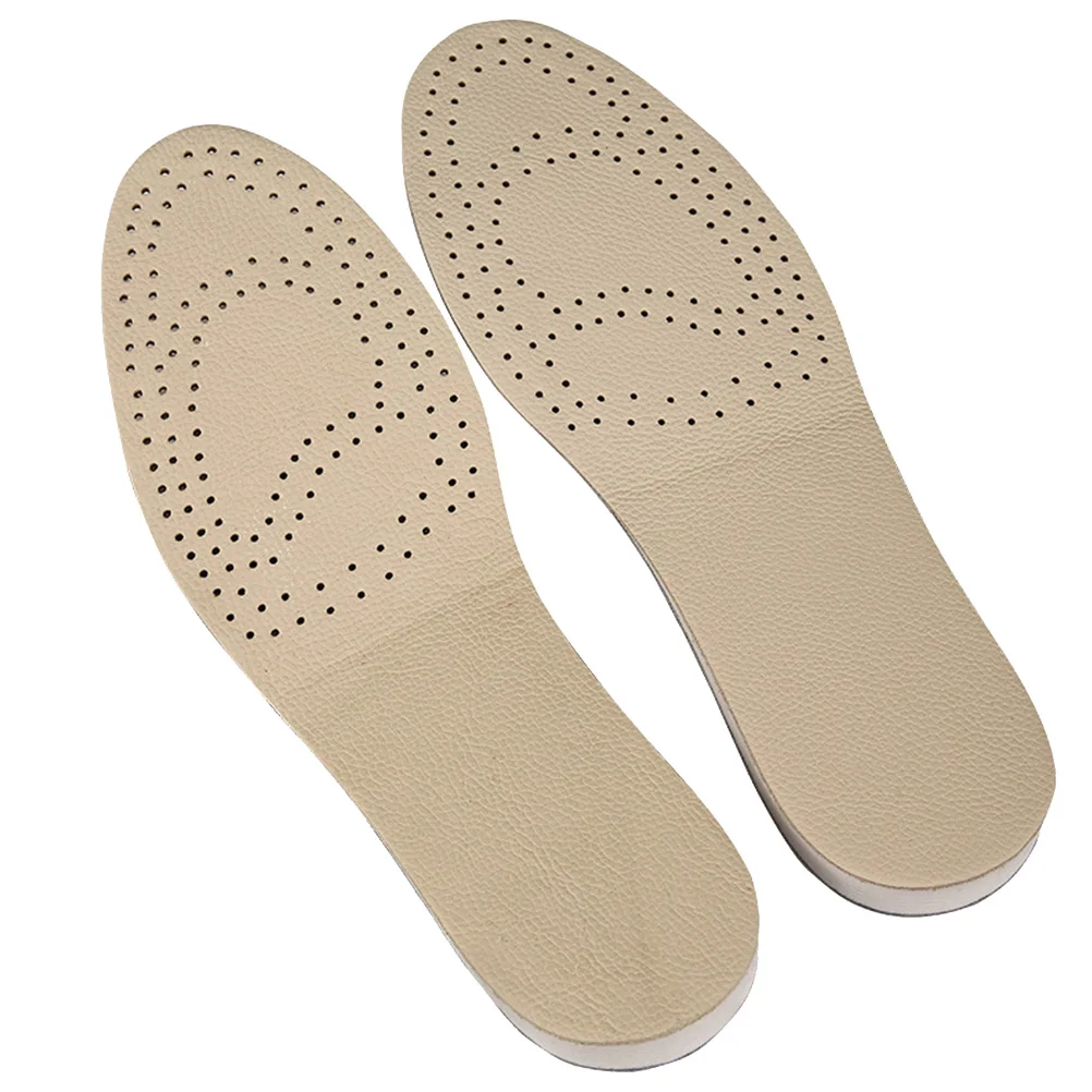 

Height Increase Insoles 1 Pair EVA Cowhide Breathable Comfort Prevent Slipping Reduce Abrasion Heel Lift Shoe Pads Accessories