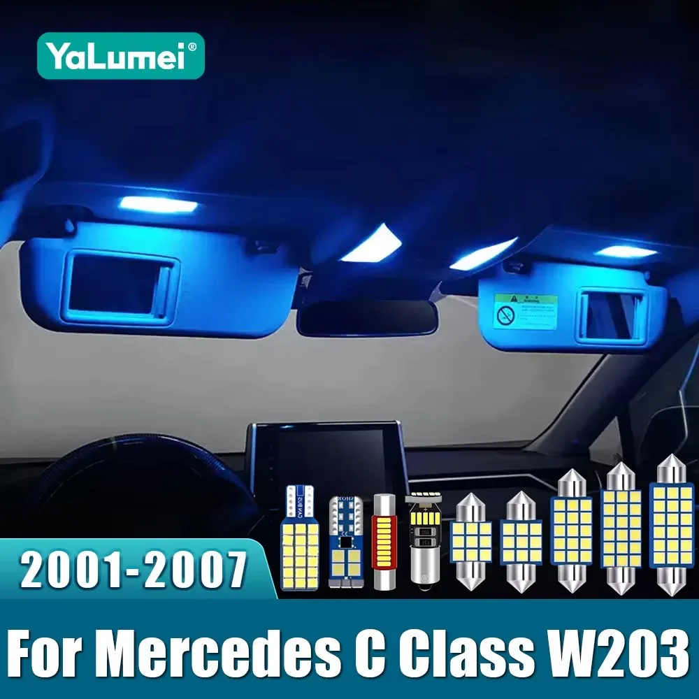 Für Mercedes Benz C-Klasse W203 2001 2002 2003 2004 2005 2006 2007 Auto LED Innenraumbeleuchtung Kosmetikspiegel-Licht Zubehör