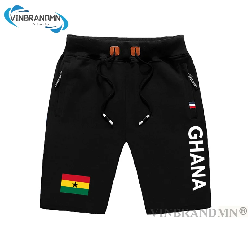 

Republic of Ghana Ghanaian mens shorts beach man men's board shorts flag workout zipper pocket sweat bodybuilding 2023 GHA GH