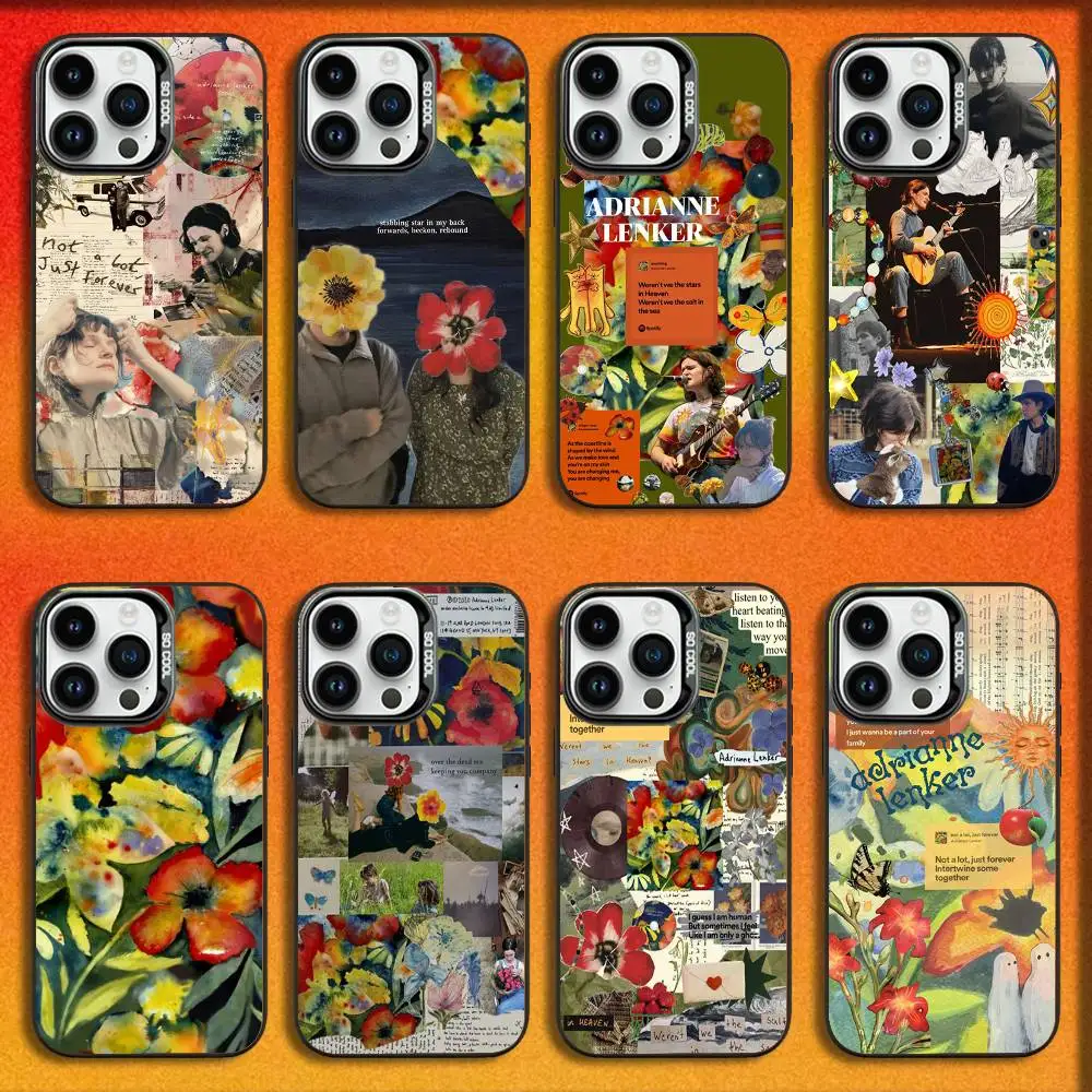 

Album A-Adrianne Lenker Colllage Phone Case For iPhone 16,15,14,13,12,11,Mini,Pro,E,MAX Black Candy Matte Shockproof Cover