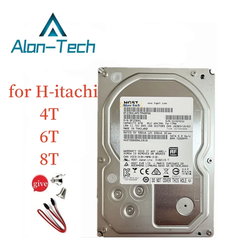 

Package H-itachi 8T hard disk 6T helium mechanical hard disk 4T Haikang monitoring special enterprise-class server NAS