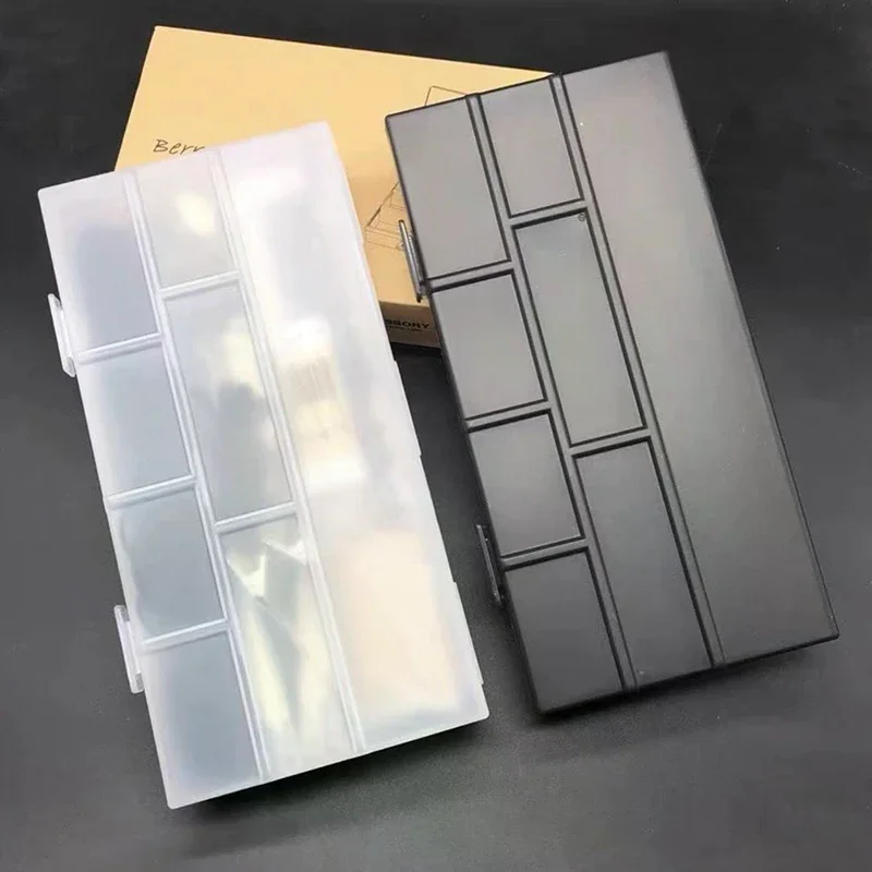 กล่องเก็บอุปกรณ์ตัดผม กล่องเก็บกิ๊บติดผม หวี กล่องจัดระเบียบหลายช่อง อุปกรณ์เสริมสำหรับช่างทำผม