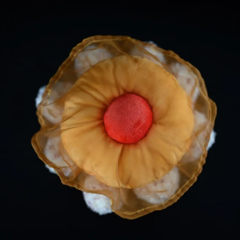 Adorable Fried Egg Jellyfish Plush Toy -Cute & Soft Yellow Jelly Stuffed Animal, Unique Marine Friend Gift for Kids & Sea Lovers