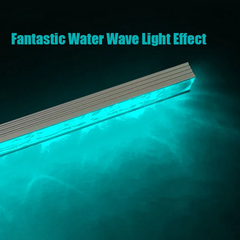 0.5/1M Led 알루미늄 프로파일 3D 물 리플 라이트 스트립 바 채널 디퓨저 거실 침실 통로 선형 장식 조명