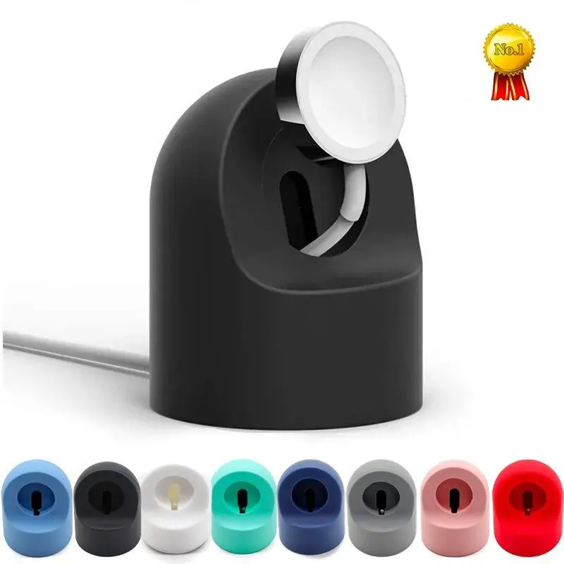 Charger Stand For Apple Watch Series 11 10 9 8 Ultra 7 6 5 SE Charger Dock Station Silicone Bracket Iwatch Charging Cable Holder