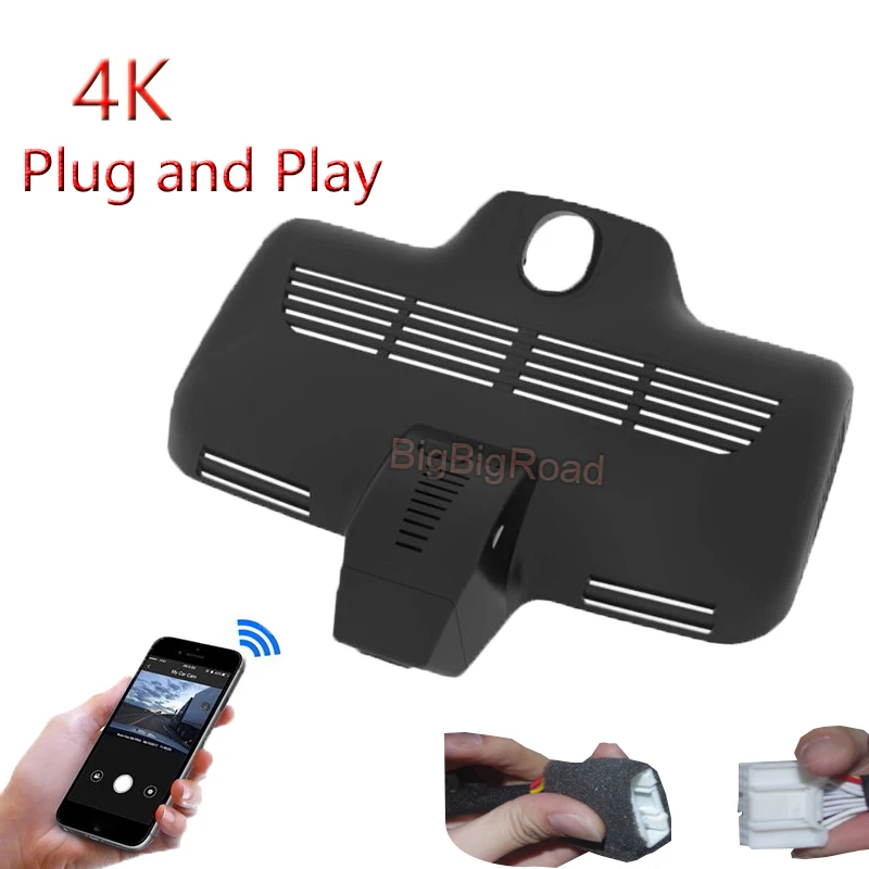 

4K Plug And Play для Mercedes Benz C Class C43 C63 2017 2018 2019 GLC 250D 4matic AMG автомобильный Wifi DVR видеорегистратор