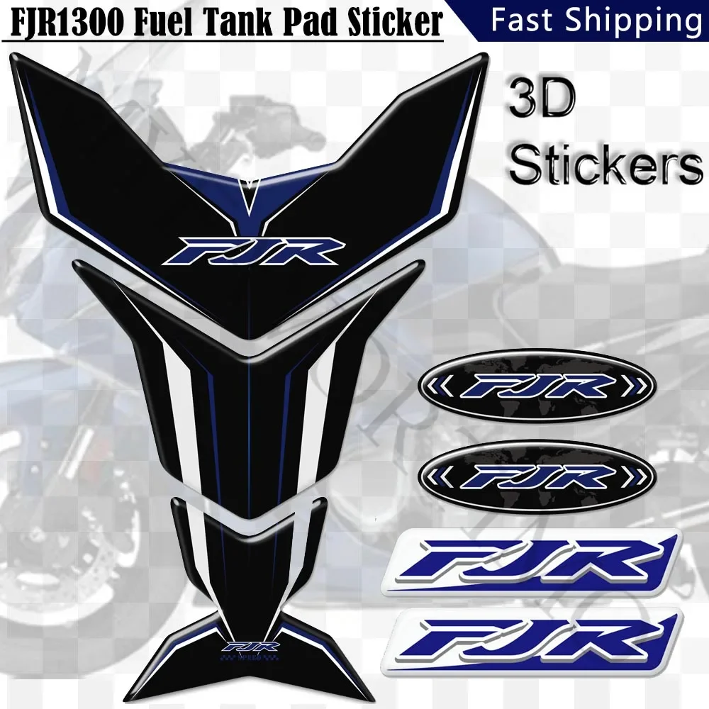 

Trunk Cases Stickers For Yamaha FJR1300 FJR 1300 Tank Pad Protector Side Fairing Emblem Badge Logo Windshield 2016 2017 2018