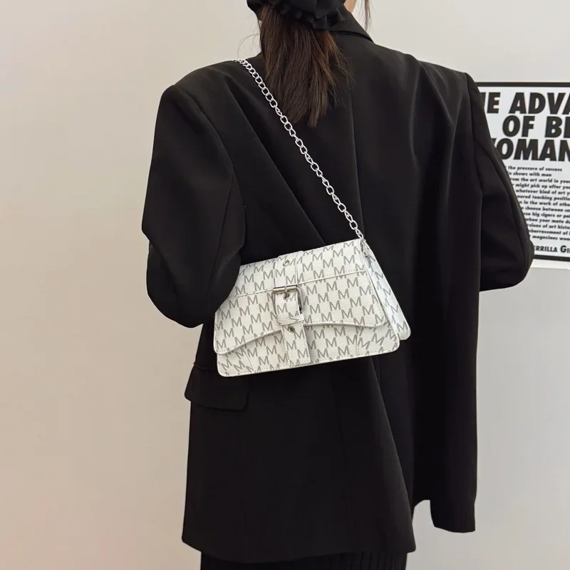 الرجعية رسالة Crossbody حقيبة مربعة صغيرة عصرية بسيطة مزاجه حقيبة صغيرة المرأة سلسلة حقيبة كتف حقائب للنساء