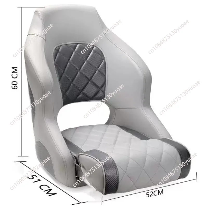 Marine Vinyl Boat Chair Marine Seat Black Fishing Pro Casting Deck Seat Folding Bay Boat Bucket Seat For Yacht