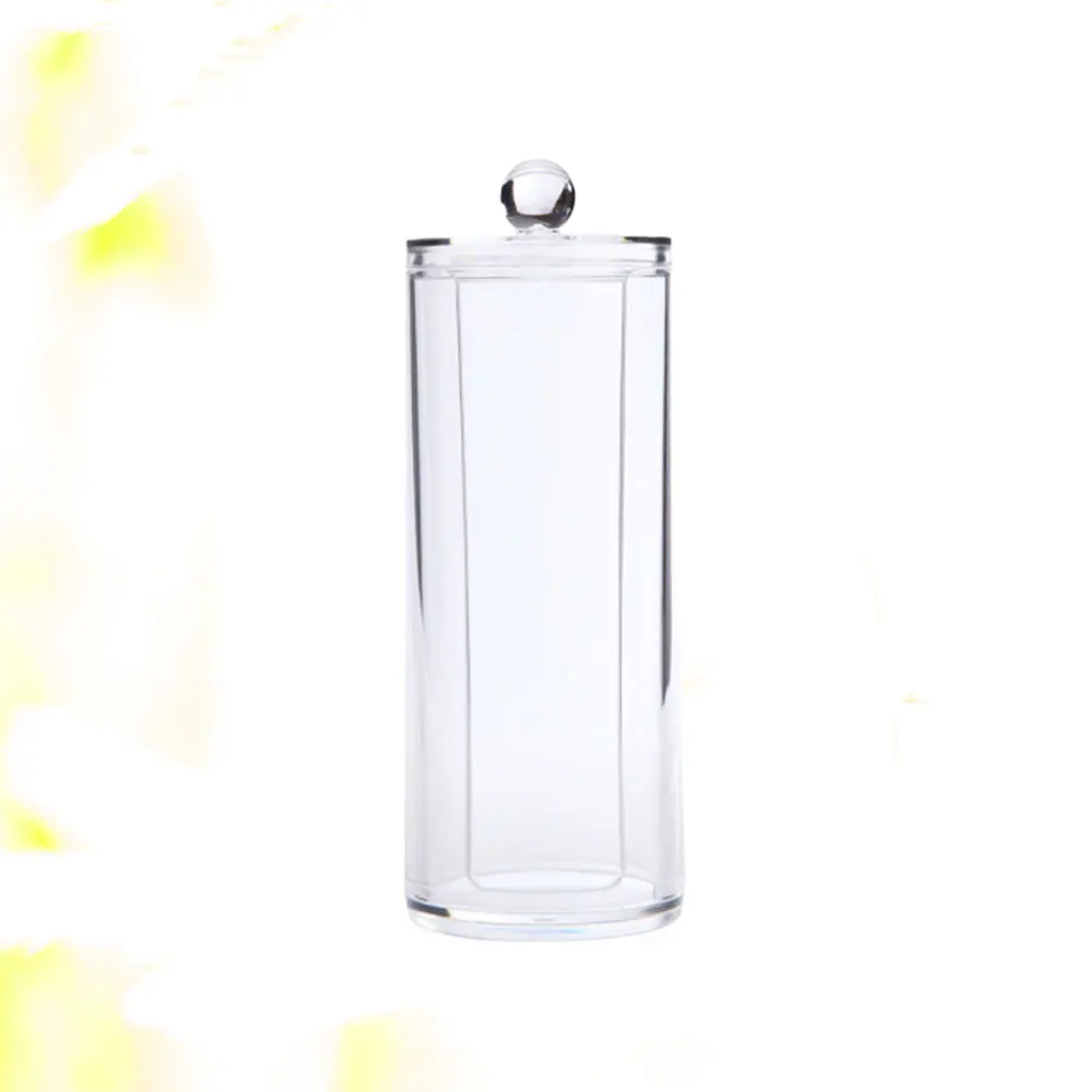 

Cotton Swab Container With Lid 7X19Cm Organizer Storage Box For Cotton Pads Makeup Accessories Multifunctional
