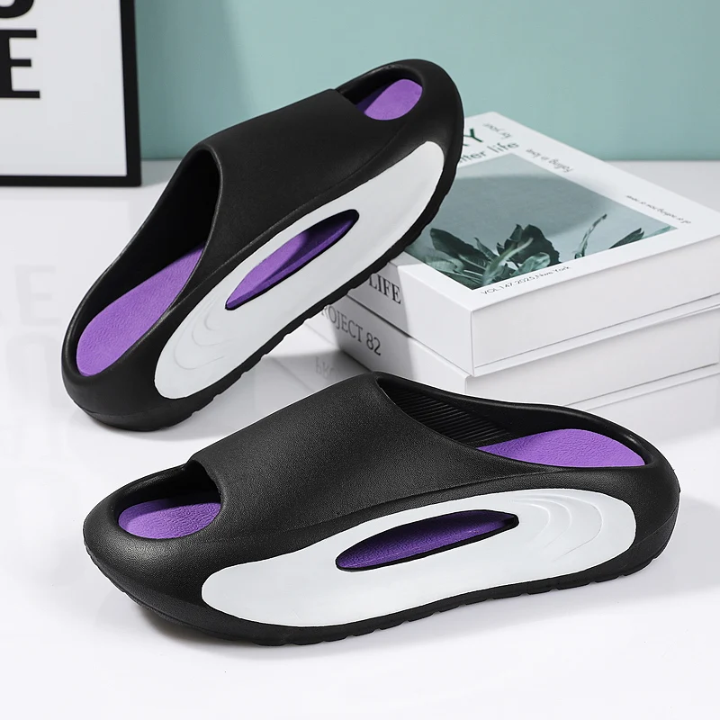 Fashion Men Women Slippers Sides Indoor Outdoor Sandals Beach Casual Shoes Soft Sole Slides Men Flip-flops Summer Men's Sandals