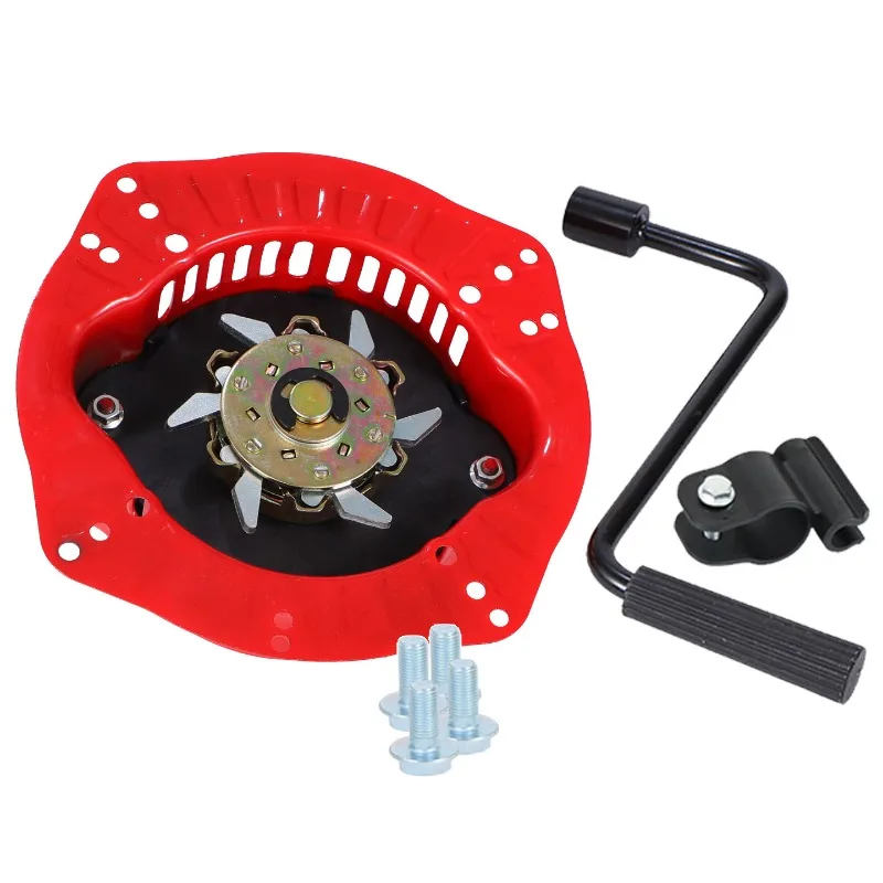 Universal Diesel Generator Water Pump Recoil Starter Conversion Kit Hand Pull to Spring Assist Start Puller