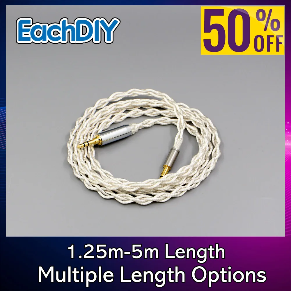 

Graphene 7N OCC Silver Plated Type2 Earphone Cable For Denon AH-mm400 AH-mm300 mm200 Beats solo2 solo3 SHP9500 8232