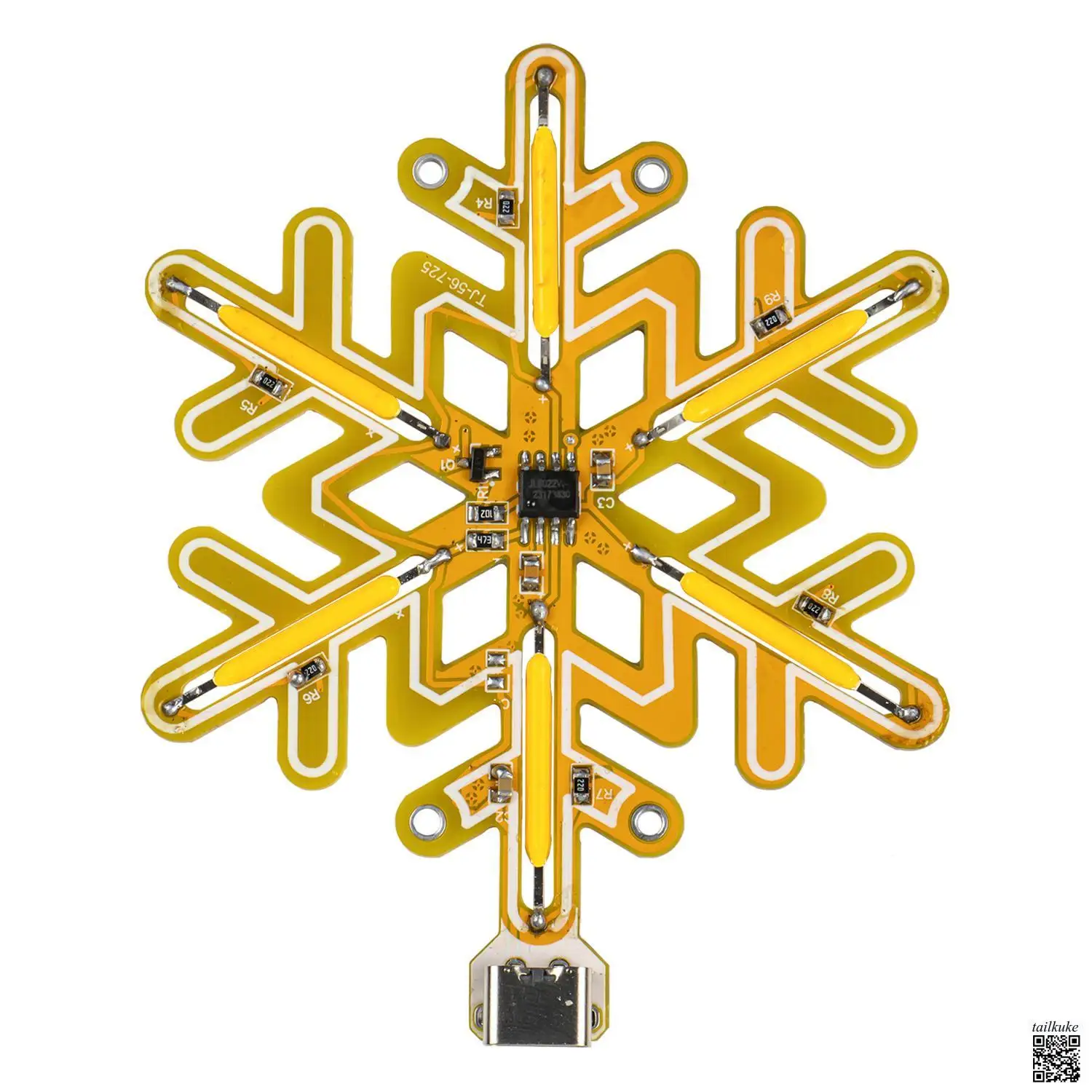 DIY Snowflake Lamp Touch Stepless Dimming Production Kit