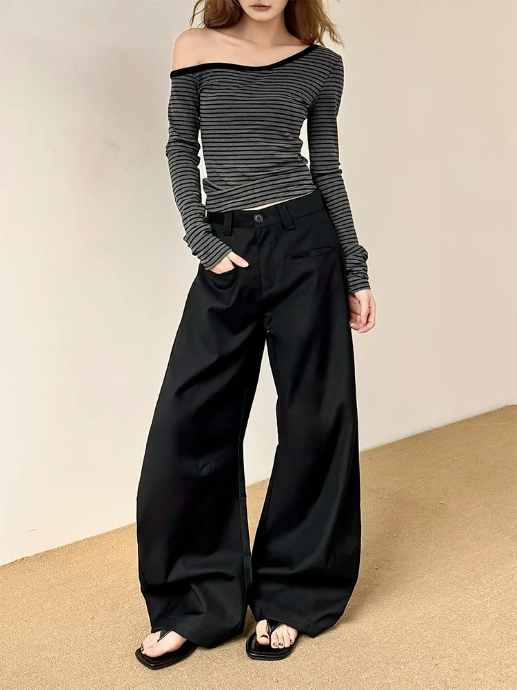 

Don Cry Высококачественные драпированные брюки Bla Knife-костюмные брюки Свободные широкие повседневные брюки для мужчин и женщин Новый американский сле