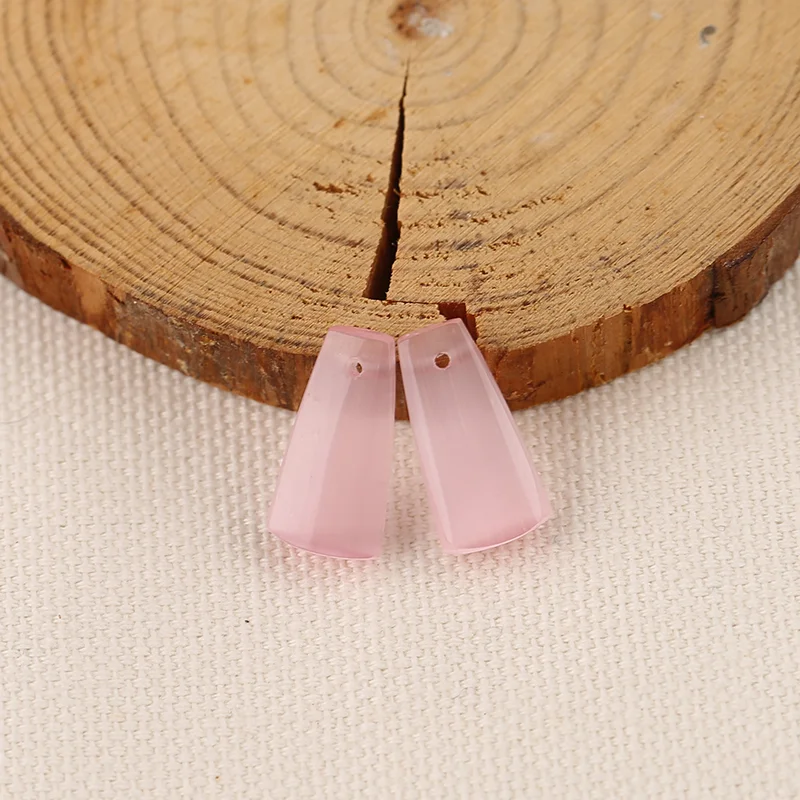 

AAA+ B&F Pink Quartz Earring Beads for Jewelry Making, Handmade Natural stones beads, Stones for jewelry Making Supplies