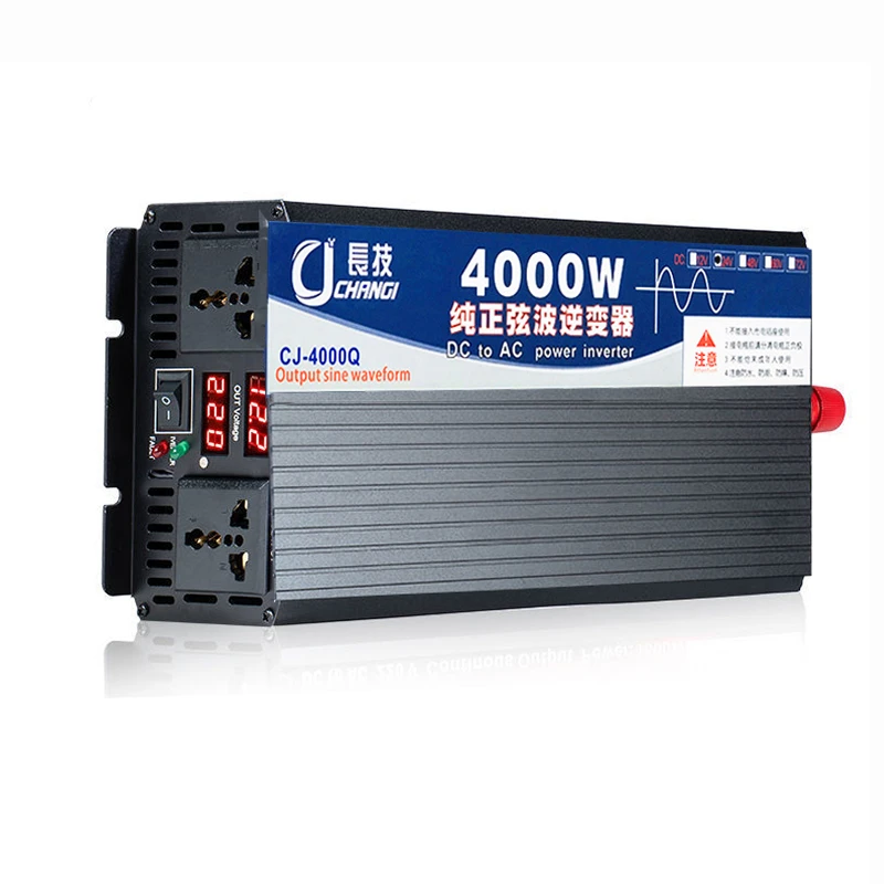 4000W/5000W/5500W/3000W Pure Sine Wave Inverter DC 12/24/48/60V/72V TO AC 220V 110V 120V Car Load Inverter Solar Power Inverter