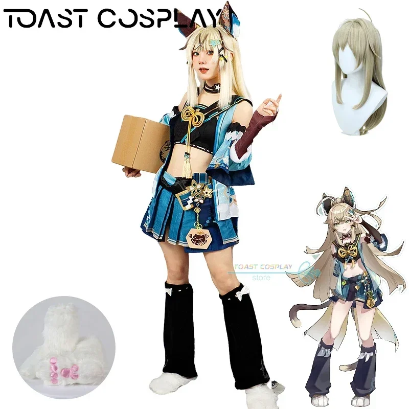 

Kirara косплей игра Genshinimpact Kirara Косплей Костюм для карнавала женские сексуальные костюмы для вечеринки костюм парик обувь полный комплект