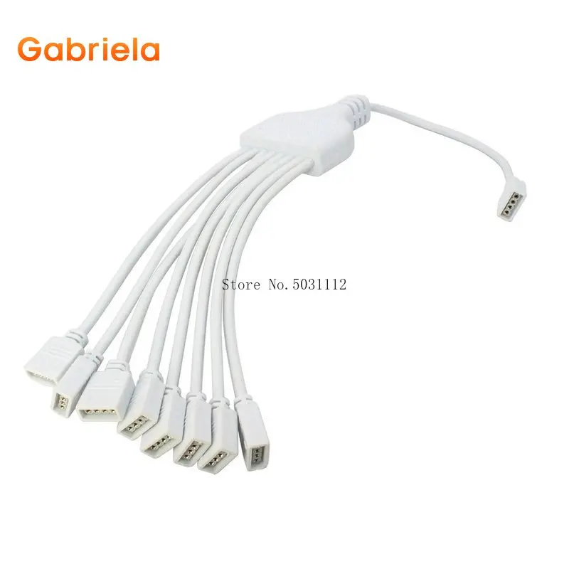 4-Pins Rgb Connector Kabel 1 Tot 2 3 4 5 6 8 Female Naar Female Splitter Connector Verlengkabel Voor 3528 5050 Rgb Led Strip Light