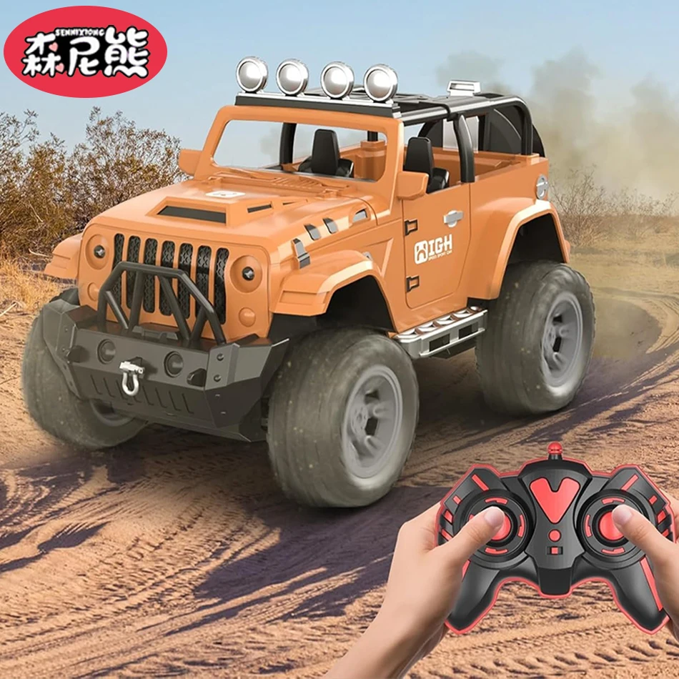 

SENNIXIONG 1:16 Remote Control Spray Pickup Truck 4WD Off-road Car Model RTR Light Sound All Terrain Vehicle Toy for Children