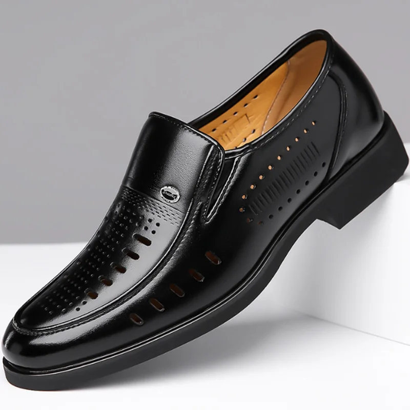 

Summer Fashion Business Dress Men Shoes Formal Slip On Dress Shoes Mens Oxfords Footwear Leather Shoes For Men Loafers