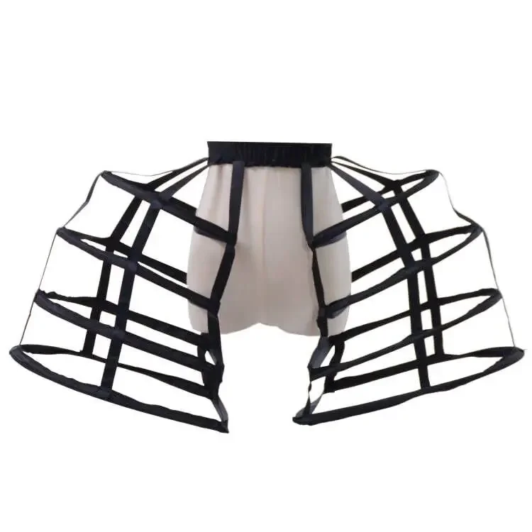 Women's Baroque Pannier Petticoat Victorian Bustle Cages 5 Hoops Skirt Cage Skirt for Girls Rococo Dress Underskirt 2023