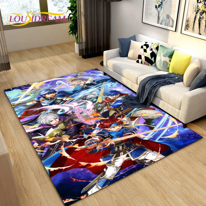 Game Gamer Fire Emblem Series  Area Rug,Carpet Rug for Living Room Bedroom Sofa Doormat Decoration, Kids Play Non-slip Floor Mat