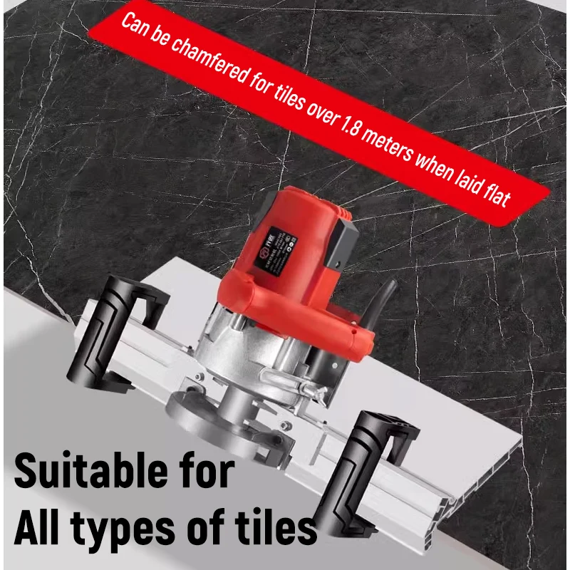 220V Tile Chamfering Machine 43 Degree Wet Tile Cutting and Chamfering Machine Adjustable Angle Water-Cooled Tile Chamfer Cutter