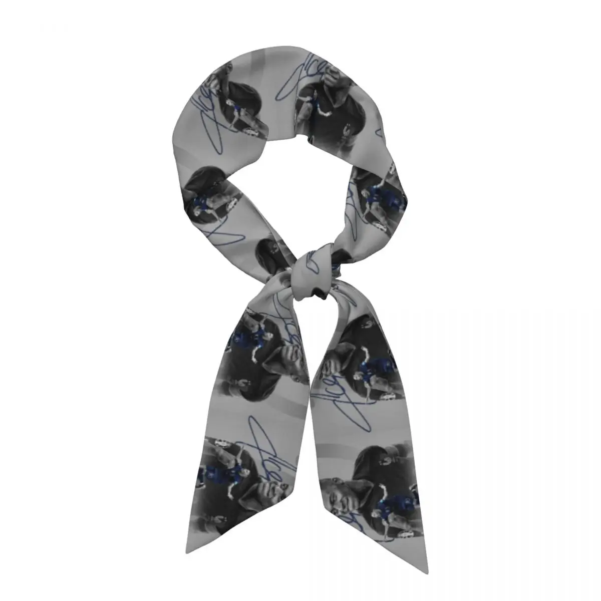 Football KM Mbappe Soccer (14) Women Long Narrow Scarf Silky Skinny Scarf Multi-use Neck Head Wrap for Office Daily Party