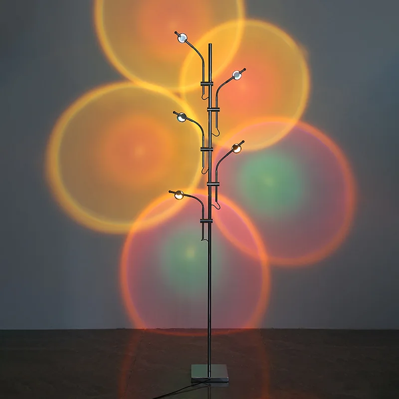 5 lights 7 colors sunset projection floor lamp rainbow atmosphere photography romantic warm vertical