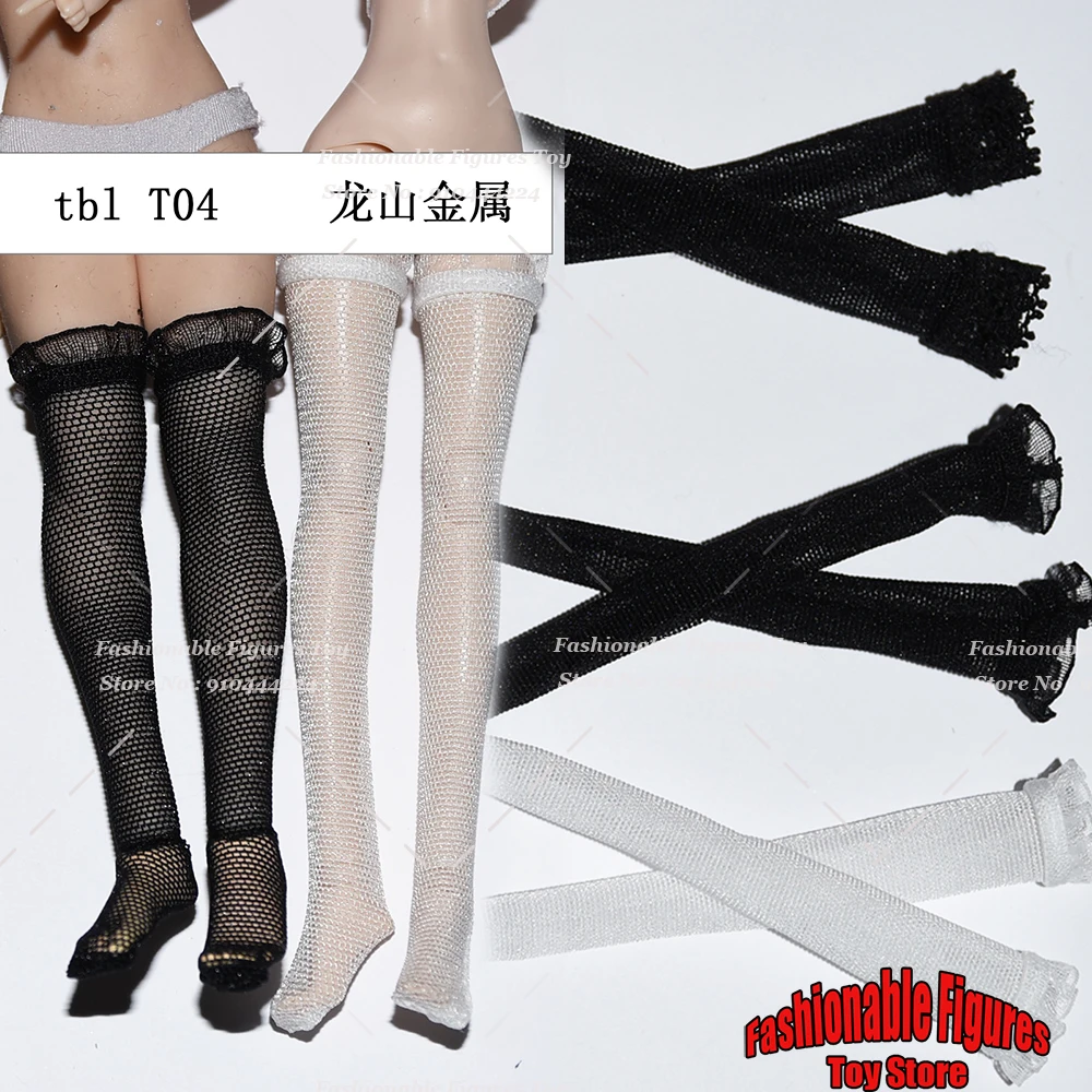 

1/12 Female Soldier Socks Lace Mesh Thigh High Stockings Anime Girls Lingerie Accessory Fit 6Inch Action Figure Body Dolls