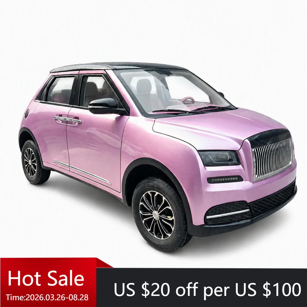 TC Stylish pink mini electric SUV, cute design, four-wheeled electric vehicle, suitable for women and young drivers, suitable fo