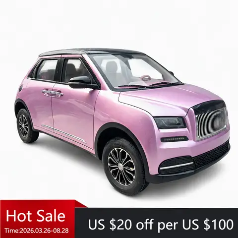 TC Stylish pink mini electric SUV, cute design, four-wheeled electric vehicle, suitable for women and young drivers, suitable fo