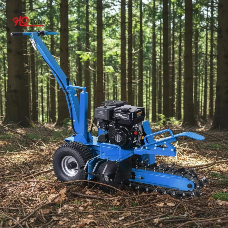 

/ODM Lumag Partner Engine Teeth Walk Type Small Chain Mini Trencher For Garden